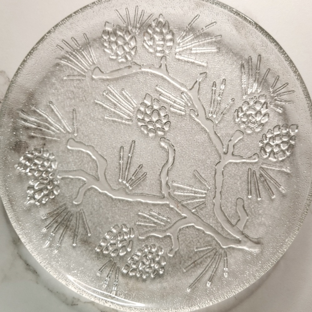 Indiana Glass Tiara Vintage Ponderosa Platter 12 inch 70’s MCM
